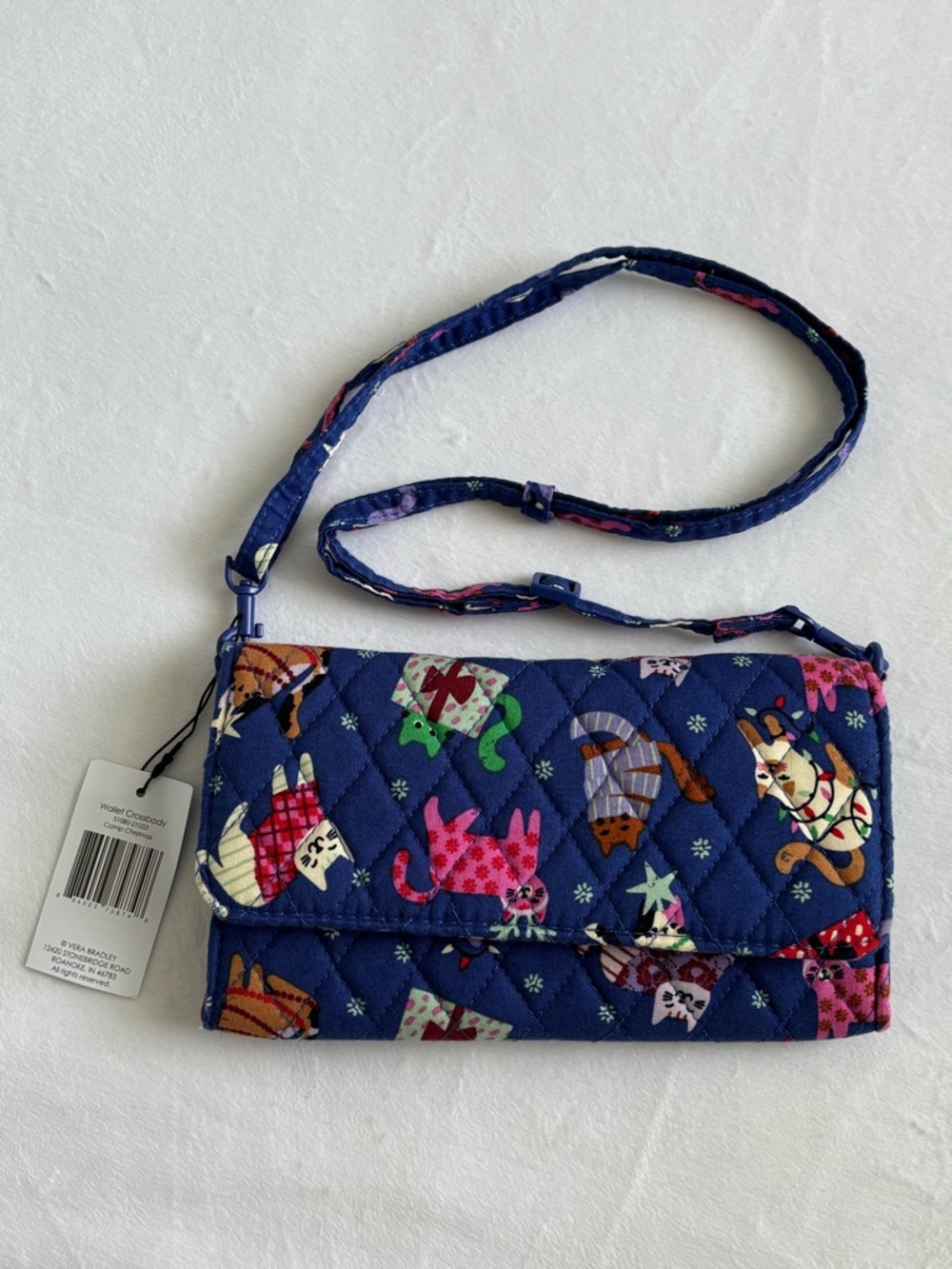 Vera Bradley Catnip Christmas Wallet Crossbody NWT